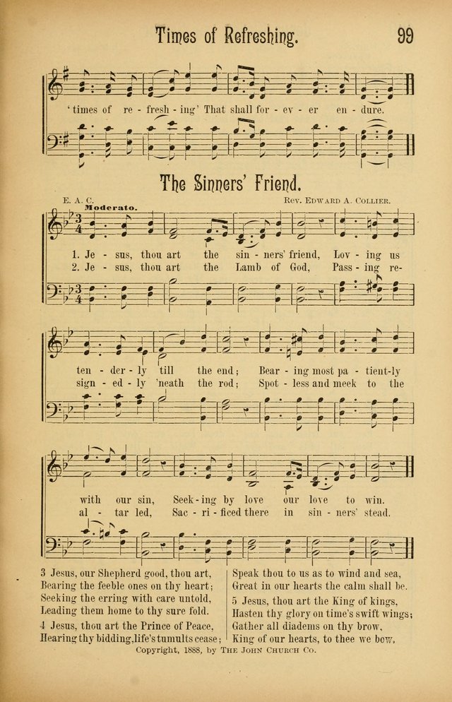 Royal Praise for the Sunday School: a collection of new and selected gospel songs. With a clear and concise course of instruction in the elements of music page 98