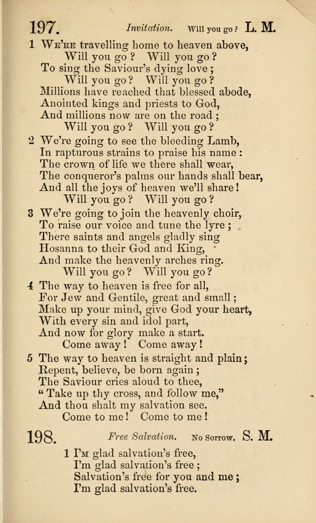 Revival Songs : a new collection of hymns and spiritual songs for closet and family worship, prayer, conference, revival and protracted meetings page 108