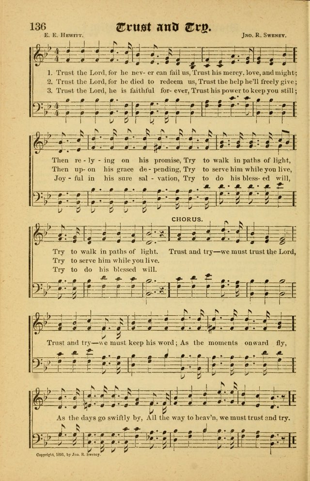 Radiant Songs: for use in meetings for Christian worship or work page 136