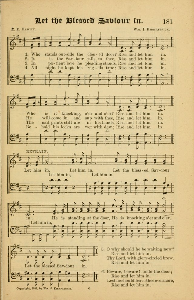 Radiant Songs: for use in meetings for Christian worship or work page 181