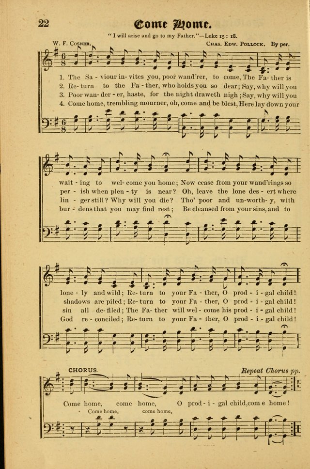 Radiant Songs: for use in meetings for Christian worship or work page 22