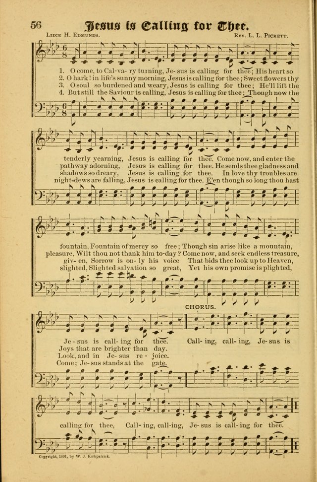 Radiant Songs: for use in meetings for Christian worship or work page 56