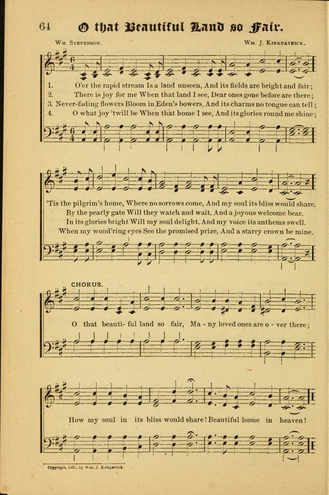 Radiant Songs: for use in meetings for Christian worship or work page 64