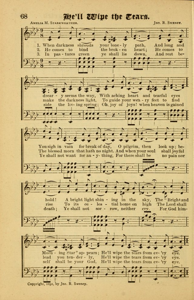 Radiant Songs: for use in meetings for Christian worship or work page 68