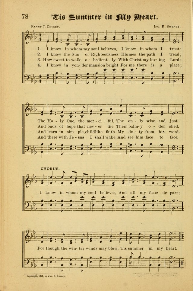 Radiant Songs: for use in meetings for Christian worship or work page 78