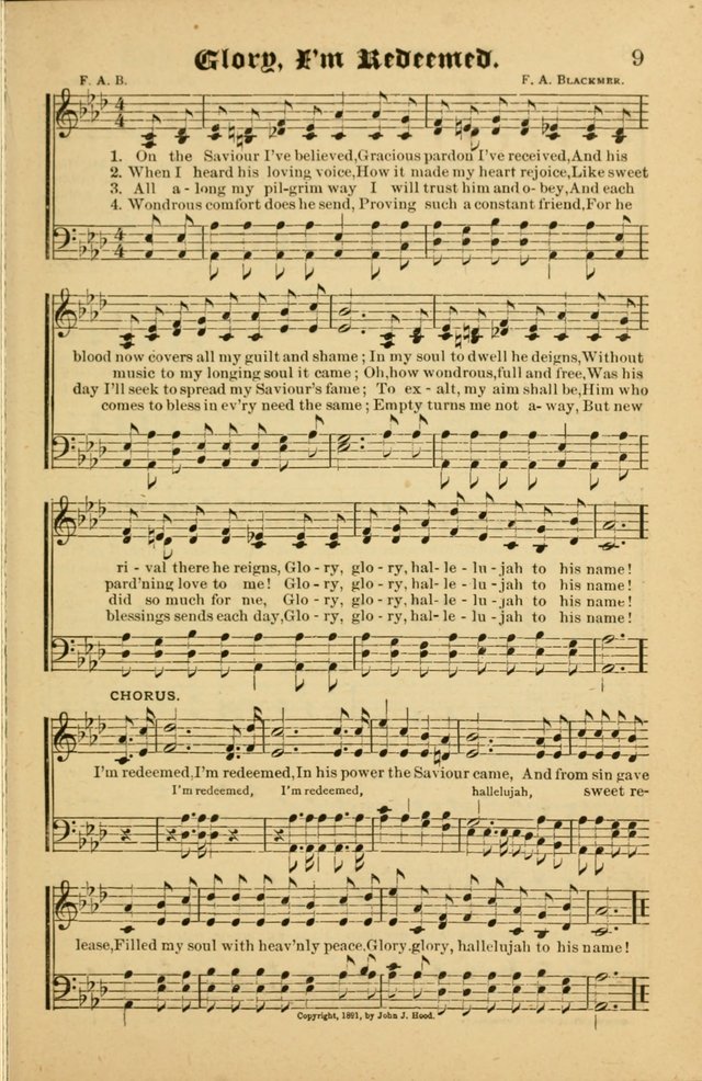 Radiant Songs: for use in meetings for Christian worship or work page 9