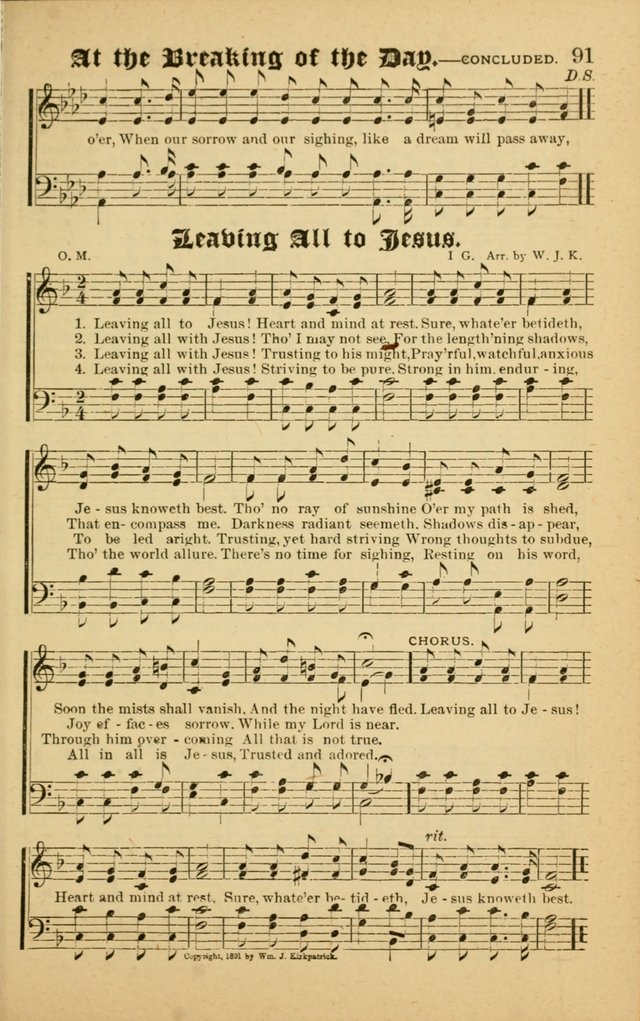 Radiant Songs: for use in meetings for Christian worship or work page 91