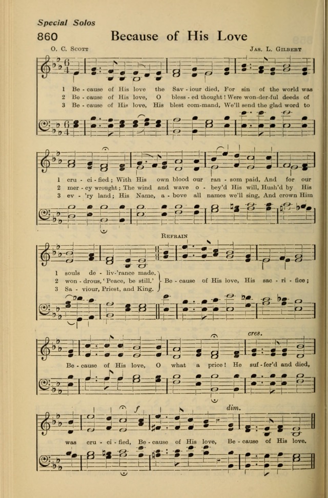 Redemption Songs: a choice collection of 1000 hymns and choruses for evangelistic meetings, solo singers, choirs and the home page 1048