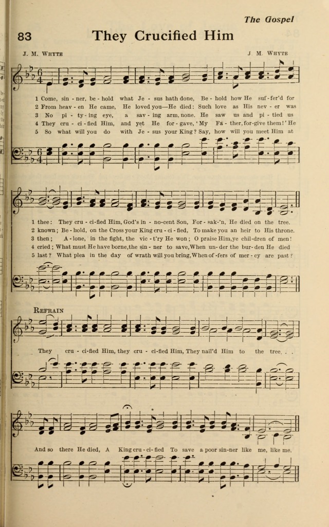 Redemption Songs: a choice collection of 1000 hymns and choruses for evangelistic meetings, solo singers, choirs and the home page 107