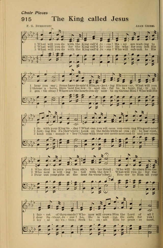 Redemption Songs: a choice collection of 1000 hymns and choruses for evangelistic meetings, solo singers, choirs and the home page 1120