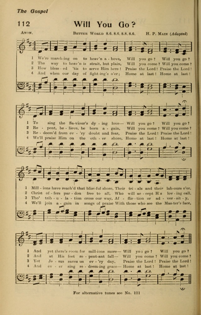 Redemption Songs: a choice collection of 1000 hymns and choruses for evangelistic meetings, solo singers, choirs and the home page 144