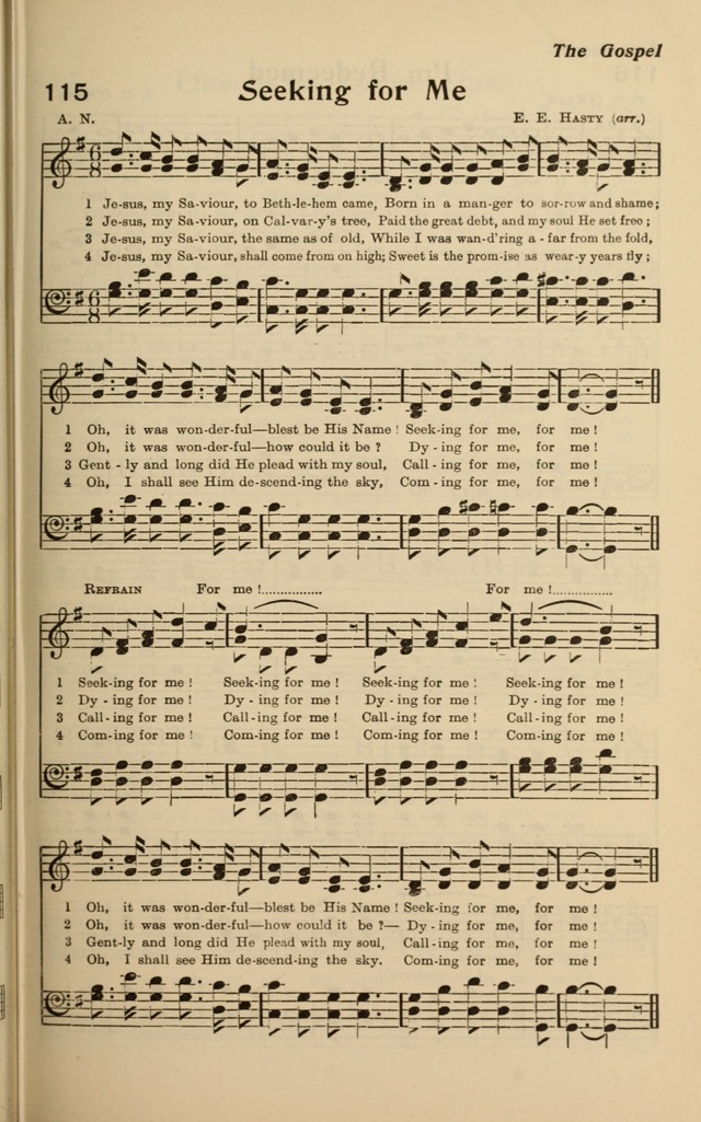 Redemption Songs: a choice collection of 1000 hymns and choruses for evangelistic meetings, solo singers, choirs and the home page 147