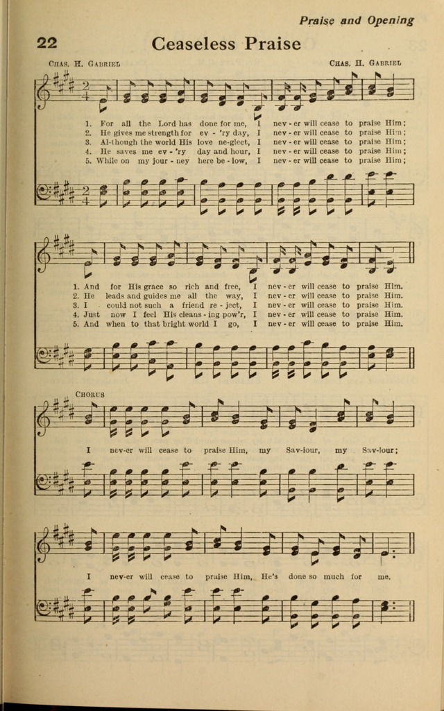 Redemption Songs: a choice collection of 1000 hymns and choruses for evangelistic meetings, solo singers, choirs and the home page 29