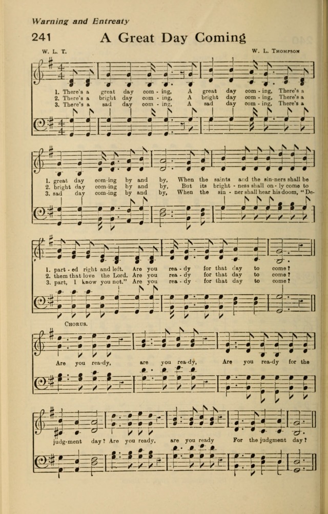 Redemption Songs: a choice collection of 1000 hymns and choruses for evangelistic meetings, solo singers, choirs and the home page 312