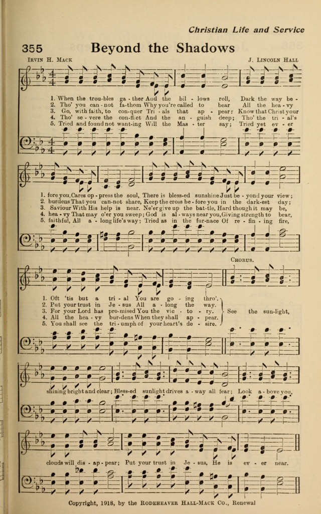 Redemption Songs: a choice collection of 1000 hymns and choruses for evangelistic meetings, solo singers, choirs and the home page 447