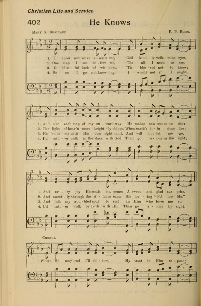 Redemption Songs: a choice collection of 1000 hymns and choruses for evangelistic meetings, solo singers, choirs and the home page 496