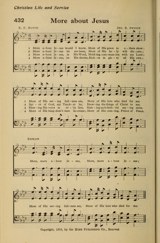 Redemption Songs: a choice collection of 1000 hymns and choruses for evangelistic meetings, solo singers, choirs and the home page 534