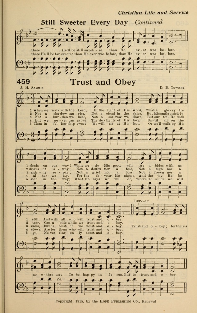 Redemption Songs: a choice collection of 1000 hymns and choruses for evangelistic meetings, solo singers, choirs and the home page 563