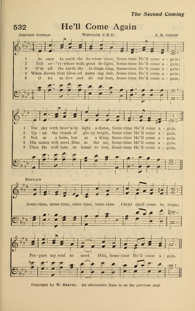 Redemption Songs: a choice collection of 1000 hymns and choruses for evangelistic meetings, solo singers, choirs and the home page 649