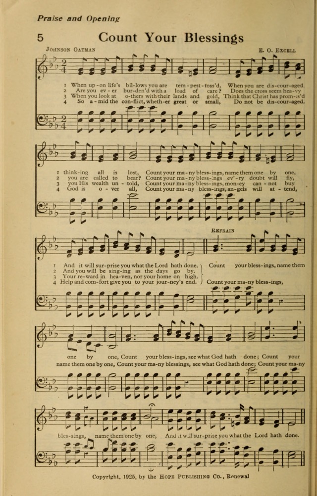 Redemption Songs: a choice collection of 1000 hymns and choruses for evangelistic meetings, solo singers, choirs and the home page 8