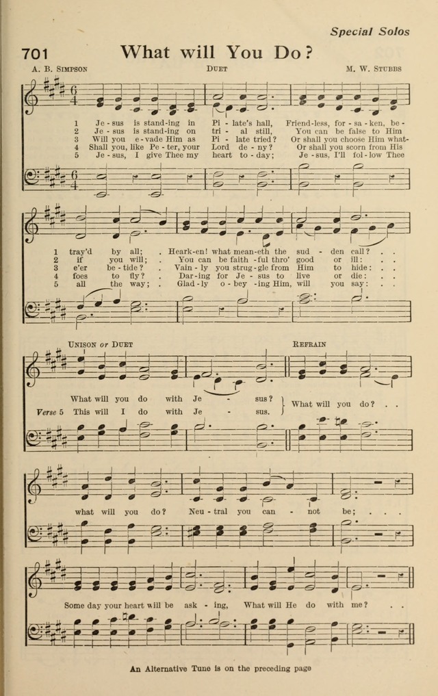 Redemption Songs: a choice collection of 1000 hymns and choruses for evangelistic meetings, solo singers, choirs and the home page 861