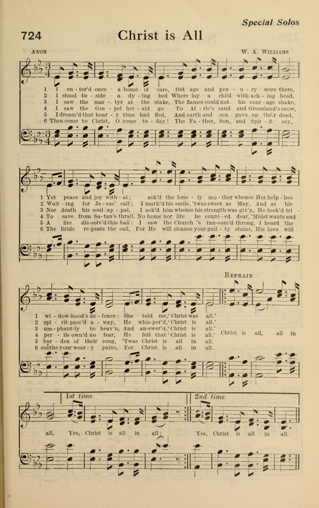 Redemption Songs: a choice collection of 1000 hymns and choruses for evangelistic meetings, solo singers, choirs and the home page 885