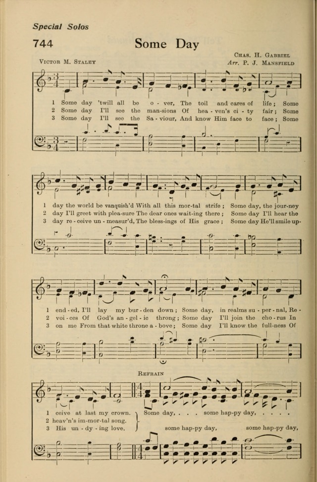 Redemption Songs: a choice collection of 1000 hymns and choruses for evangelistic meetings, solo singers, choirs and the home page 908