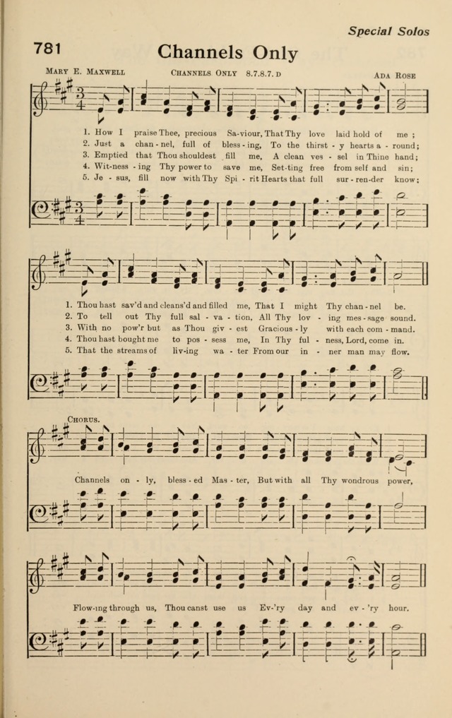 Redemption Songs: a choice collection of 1000 hymns and choruses for evangelistic meetings, solo singers, choirs and the home page 955