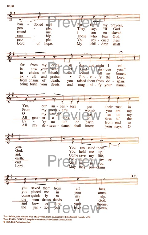 RitualSong: a hymnal and service book for Roman Catholics page 1000