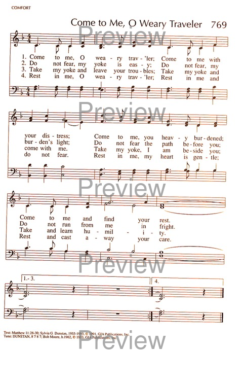 RitualSong: a hymnal and service book for Roman Catholics page 1059