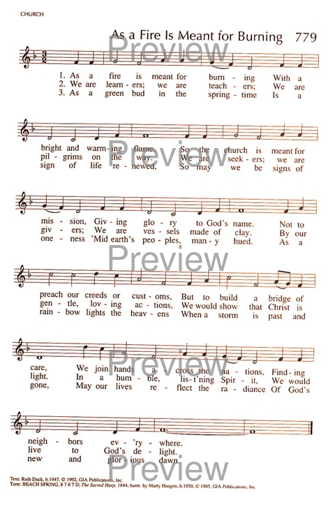 RitualSong: a hymnal and service book for Roman Catholics page 1073