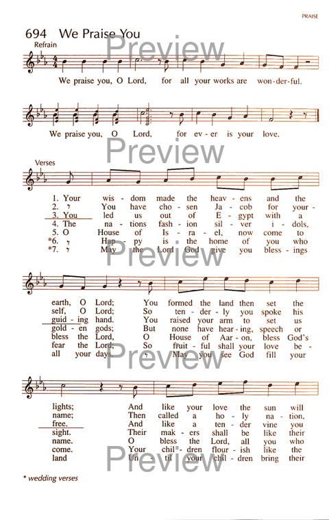 RitualSong: a hymnal and service book for Roman Catholics page 948