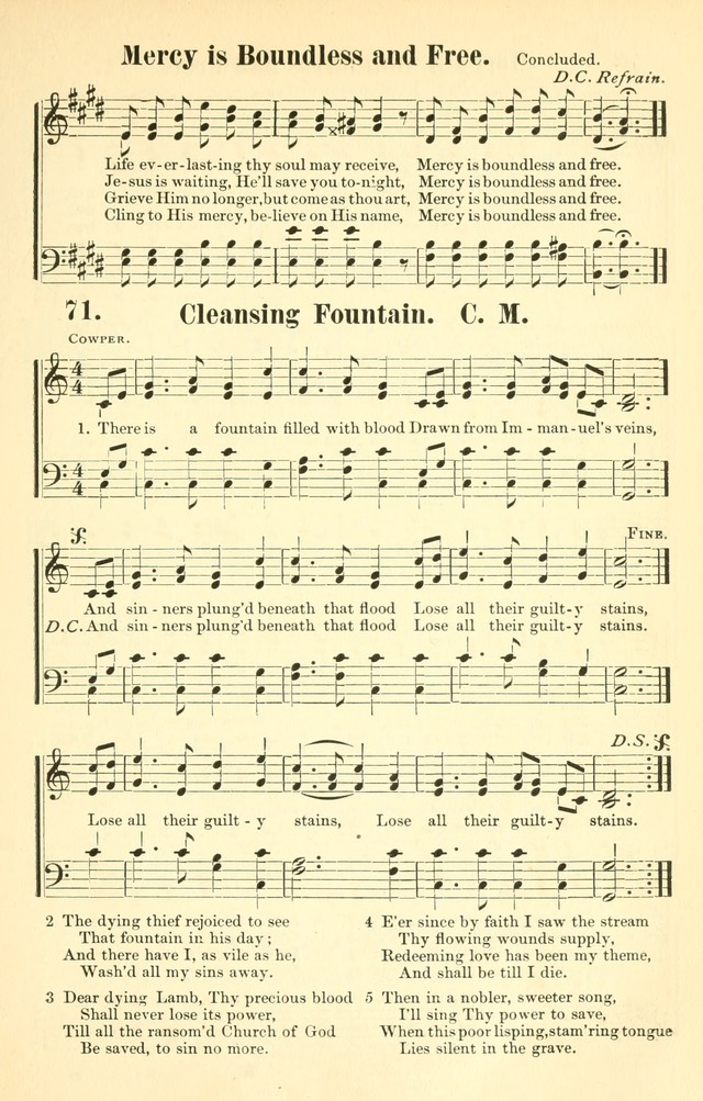 Rescue Songs: by one hundred popular composers and gifted song song writers: specially fitted for rescue missions and meetings, rescue workers and evangelists, and revival services page 74