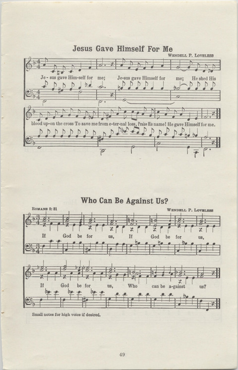 Radio Songs and Choruses of the Gospel No. 1 page 47