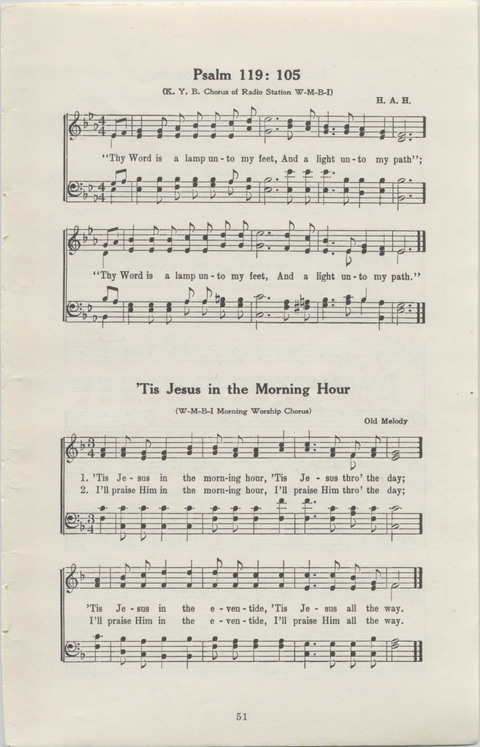 Radio Songs and Choruses of the Gospel No. 1 page 49