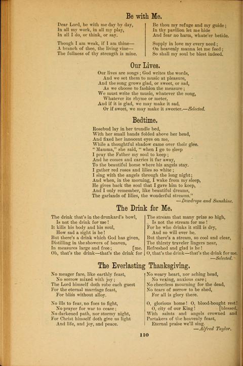 Recitations Song and Story: for Sunday and day schools, primary and intermediate Departments page 110