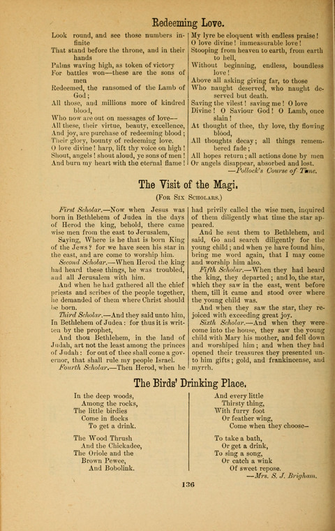 Recitations Song and Story: for Sunday and day schools, primary and intermediate Departments page 136