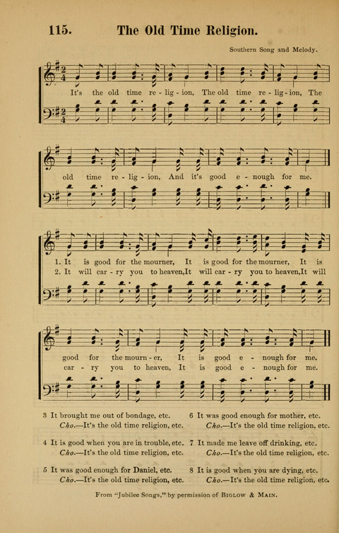 Rescue Songs: words and music with standard selections page 112