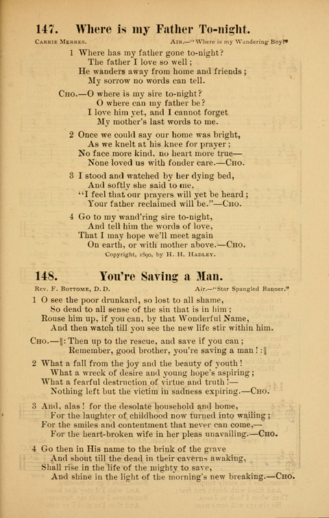 Rescue Songs: words and music with standard selections page 139