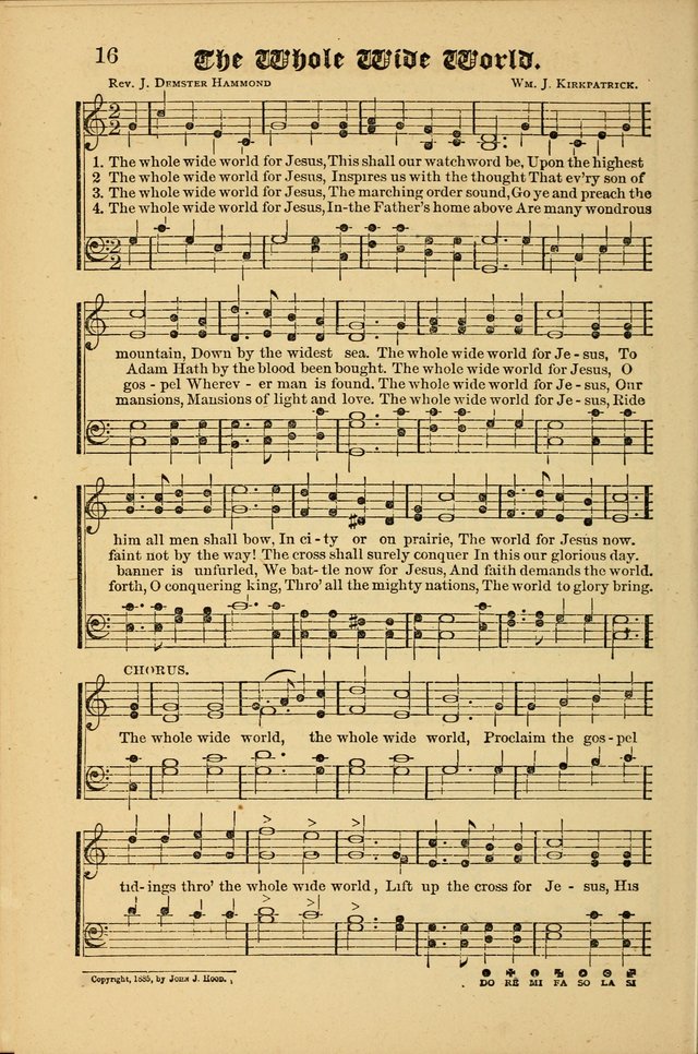 The Revival Wave: A Book of Revival Hymns and Music page 16