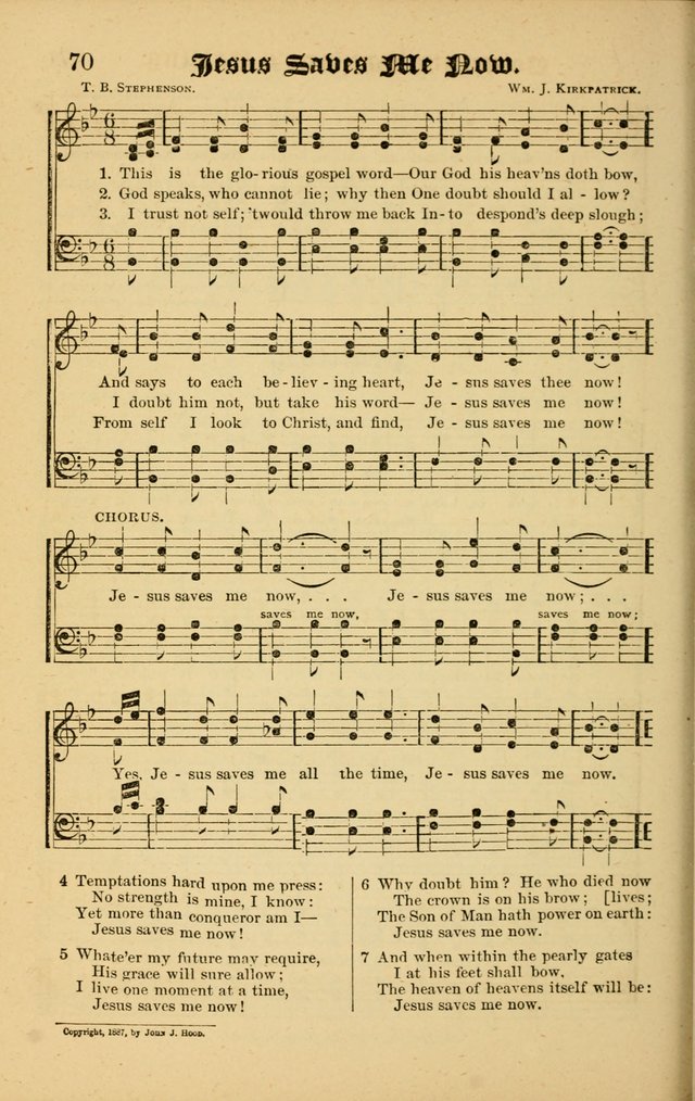 The Revival Wave: A Book of Revival Hymns and Music page 70