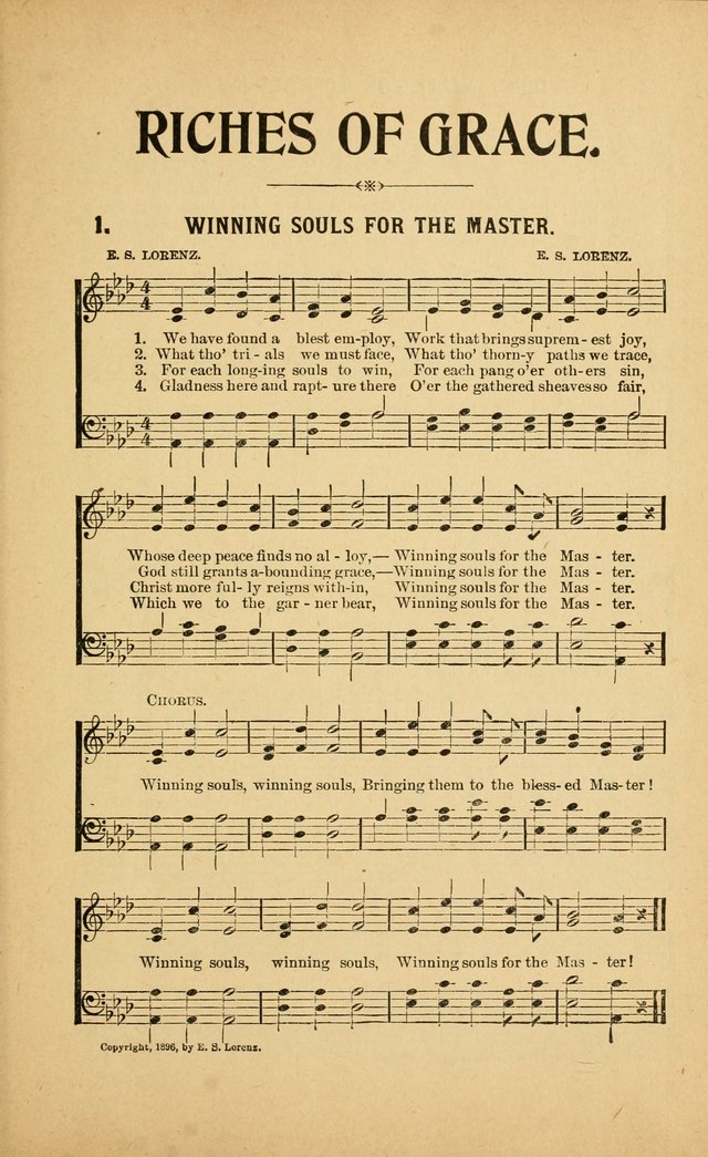 Riches of Grace: a Collection of New Songs and Standard Hymns page 3