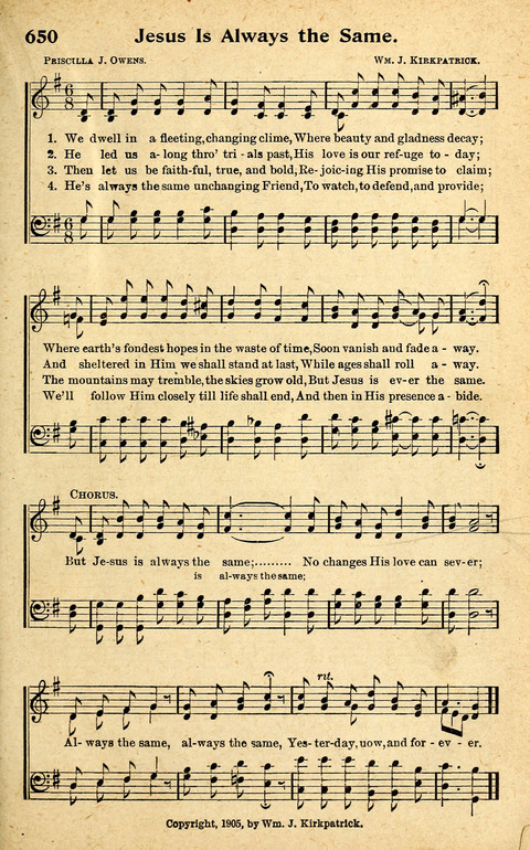 Rose of Sharon Hymns page 585