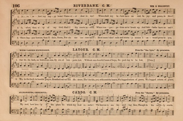 Selah: a collection of psalm and hymn tunes, introits, anthems, chants, motetts, choruses, etc. adapted to the use of classes, private circles, and worship assemblies page 106