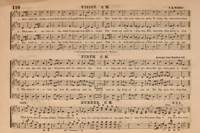 Selah: a collection of psalm and hymn tunes, introits, anthems, chants, motetts, choruses, etc. adapted to the use of classes, private circles, and worship assemblies page 110