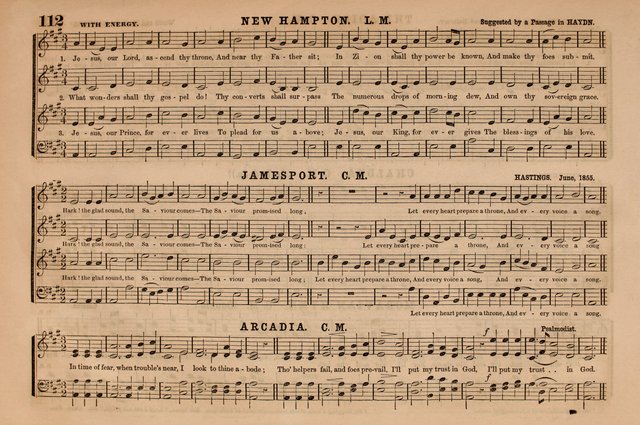 Selah: a collection of psalm and hymn tunes, introits, anthems, chants, motetts, choruses, etc. adapted to the use of classes, private circles, and worship assemblies page 112