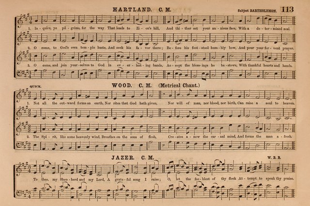 Selah: a collection of psalm and hymn tunes, introits, anthems, chants, motetts, choruses, etc. adapted to the use of classes, private circles, and worship assemblies page 113