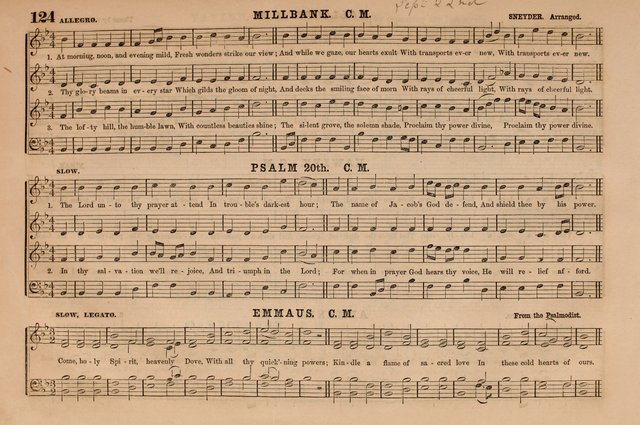 Selah: a collection of psalm and hymn tunes, introits, anthems, chants, motetts, choruses, etc. adapted to the use of classes, private circles, and worship assemblies page 124