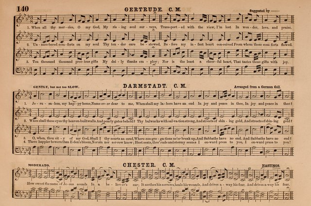 Selah: a collection of psalm and hymn tunes, introits, anthems, chants, motetts, choruses, etc. adapted to the use of classes, private circles, and worship assemblies page 140