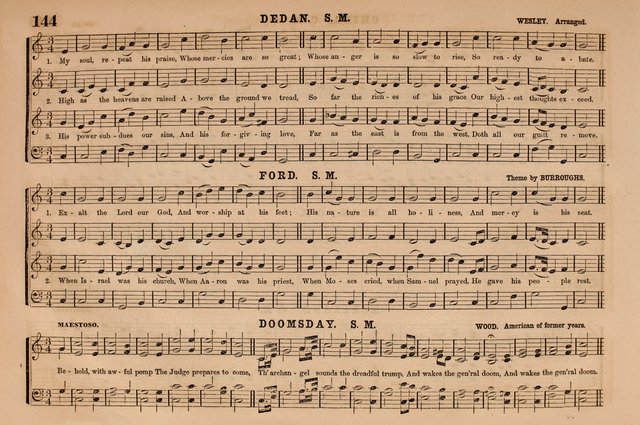 Selah: a collection of psalm and hymn tunes, introits, anthems, chants, motetts, choruses, etc. adapted to the use of classes, private circles, and worship assemblies page 144